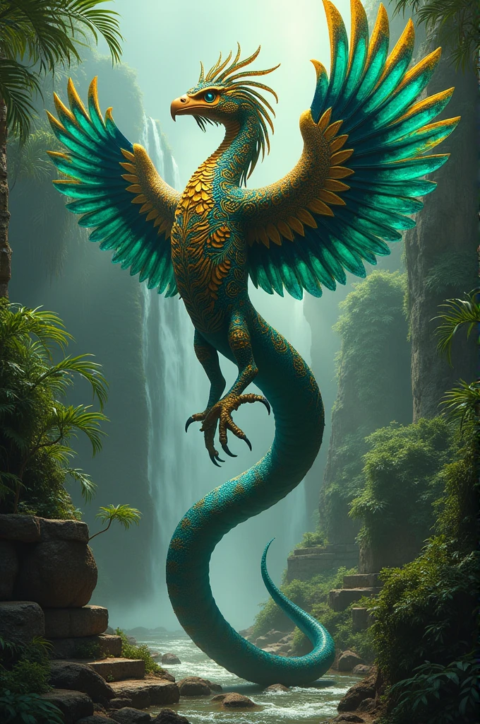 Create the male version of QUETZALCOATL 
