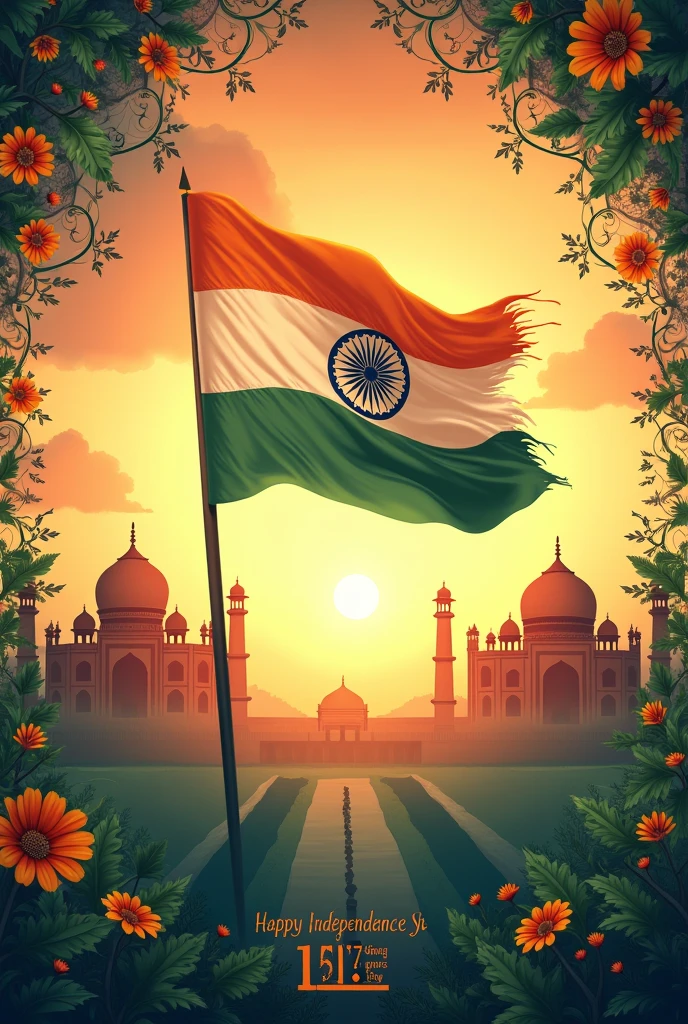 15 aug independence Day poster India