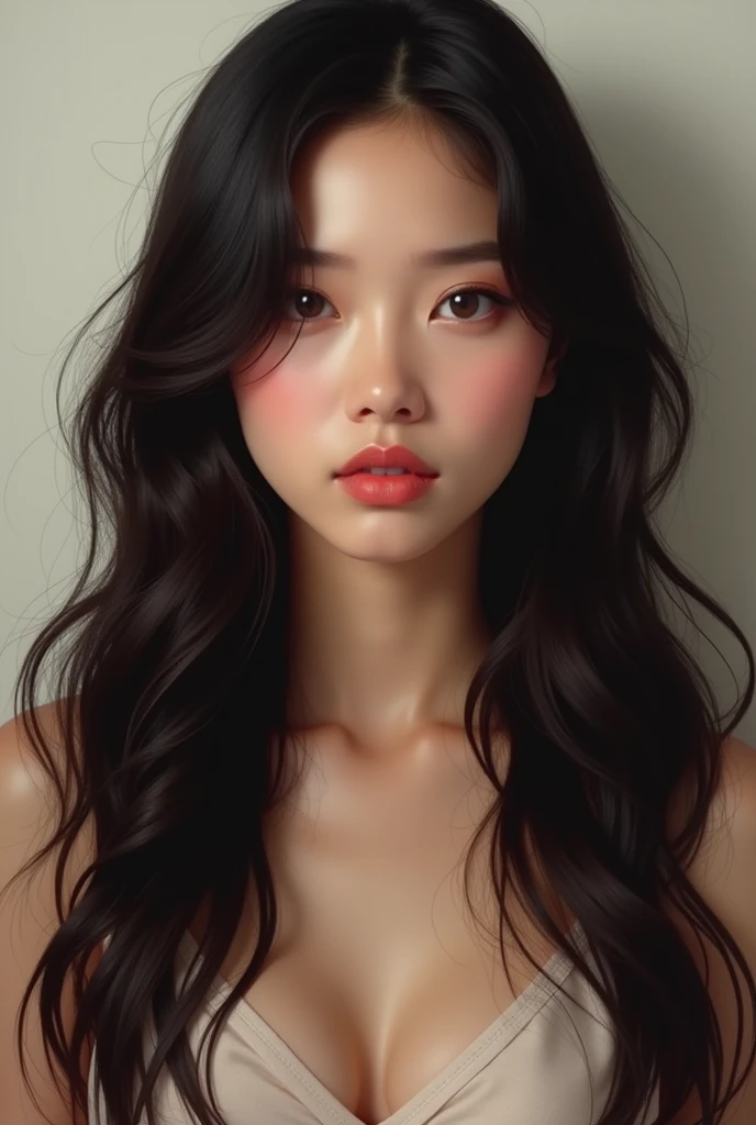 jackson wang as a girl
with long hair