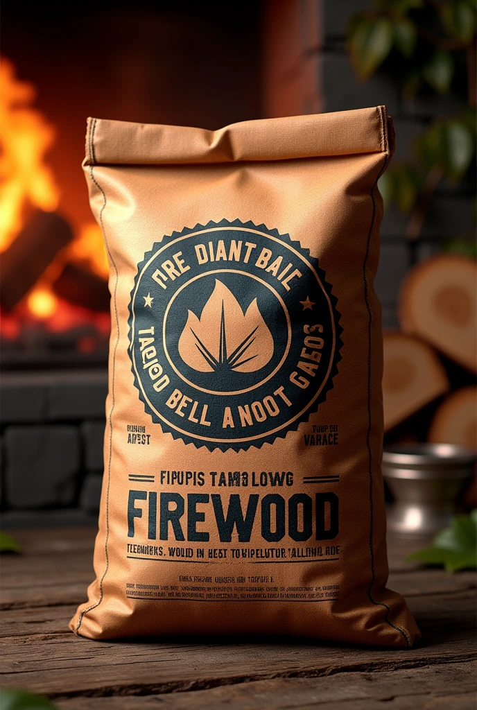 I need cover that i will put on firewood bags, a firewood company that sell firewood bags