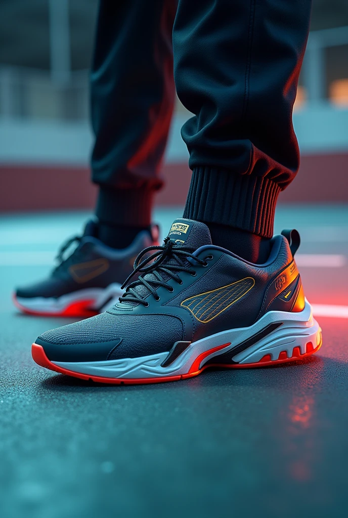 Model of sneakers designed to prevent injuries in sports with a very innovative design Improve it