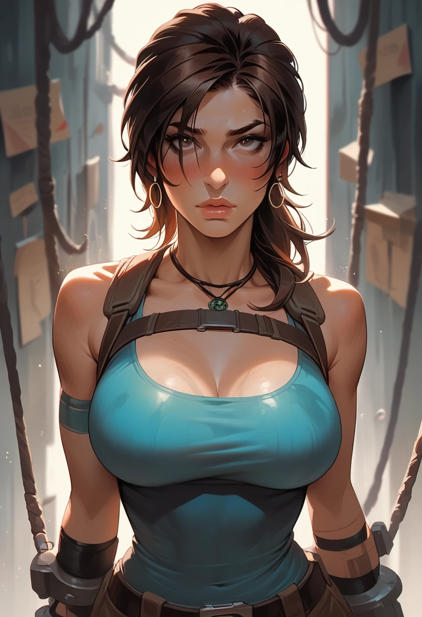 Lara Croft nue , hyper boobs