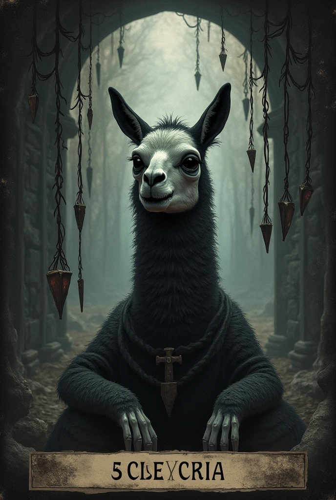 Crias playing card de tarot, skullish, dark, souls, playing card, Number 12, Dangling , skullish,cavern