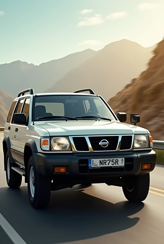 Nissan Terrano PR50 1998 at a speed of 100kh on a beautiful route