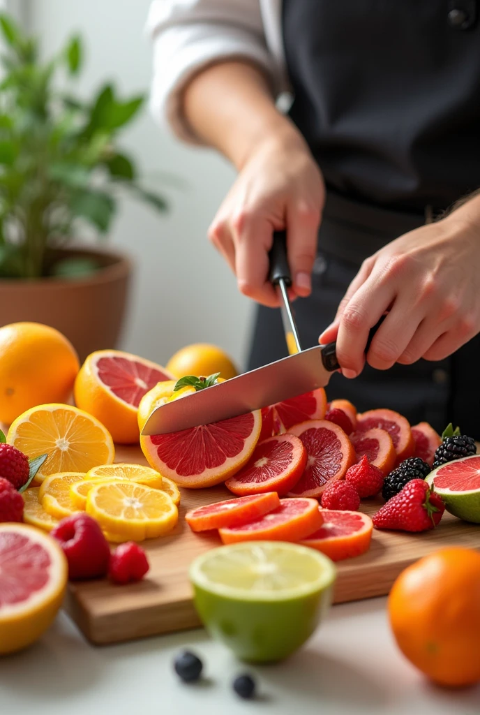 Fruits cutting design 