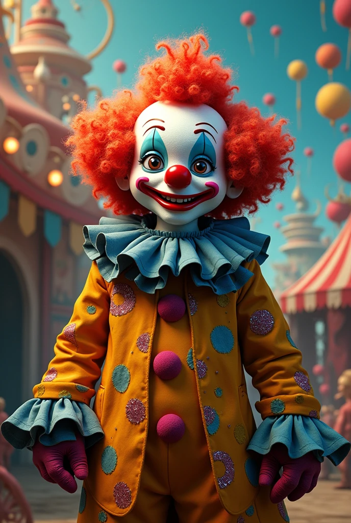 A clown 