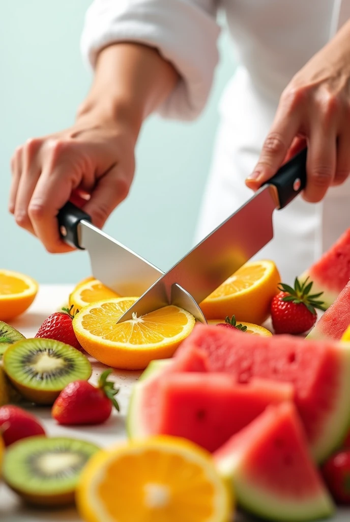 Fruits cutting design