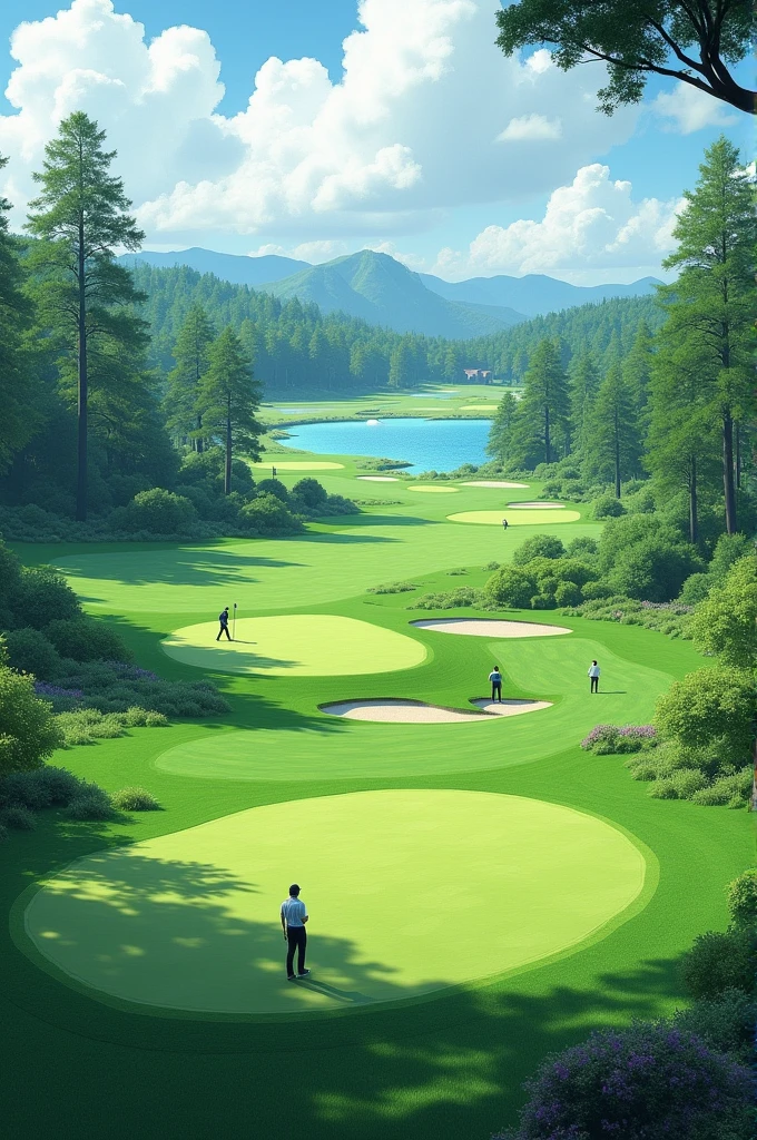 GOLF COURSE SCENE DESIGN