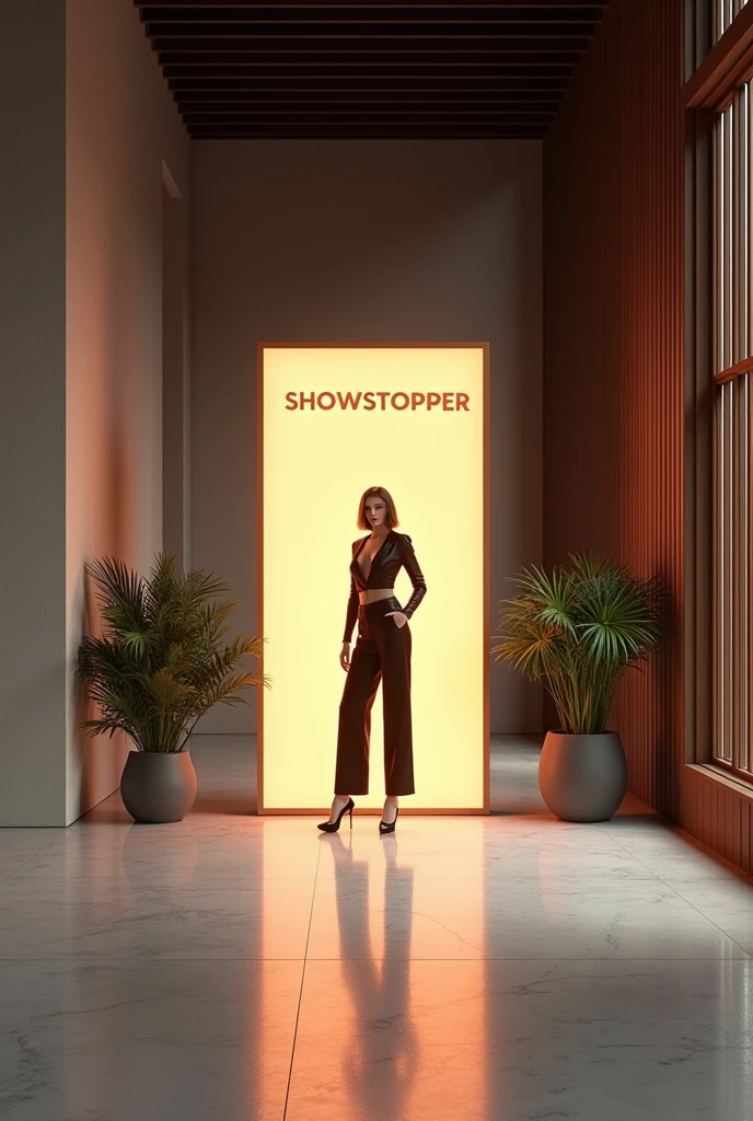 Create a brand office entry with brand name VSINGH GROUP" with a model
behind a banner "Showstopper"