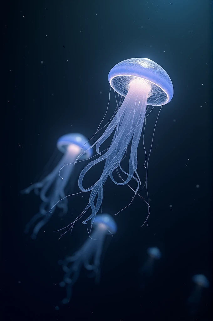 Sea squirts floating in space