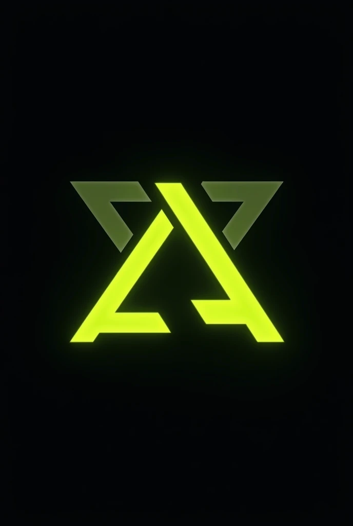 E sport gaming logo, S and A combine, in neon lime color
