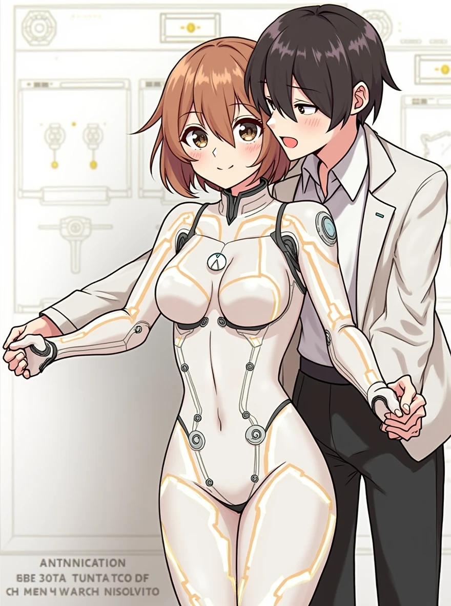 （Defeated boy hero being violated by complex machine）Multiple mechanical arms、Nipples、Red Hero Suit、Tight hairstyle、Brown Hair、Intense ejaculation、Ahegao、Erect penis、((Shota、rape、Intense 、A lot of semen、))(((Milling machine、Milking machine、handjob,grabbing another’s breast)))