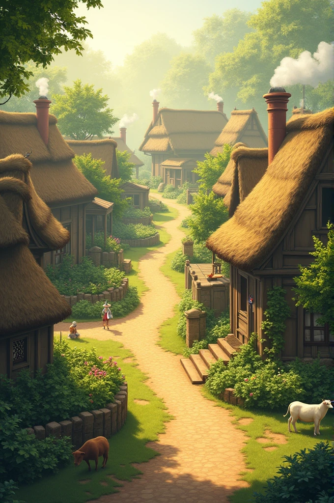 morning, village