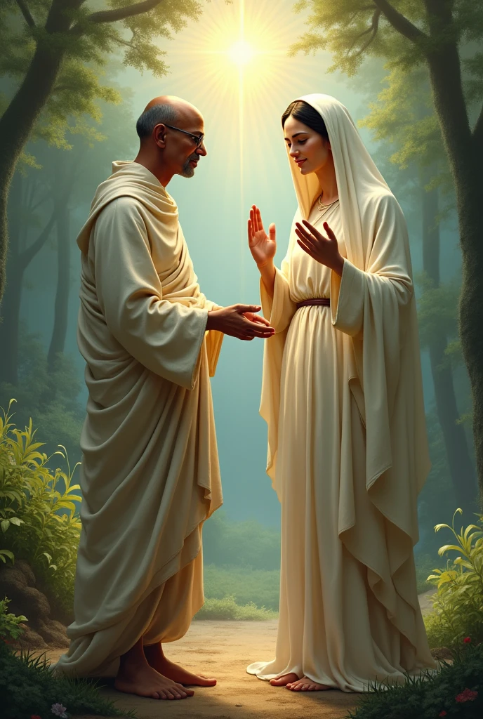 Virgin mary redeems Christians and mahatma Gandji redeems India