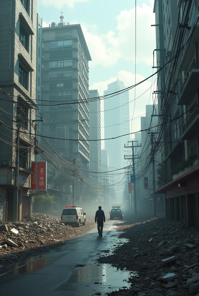 The damage caused by the Nankai Trough earthquake in Japan