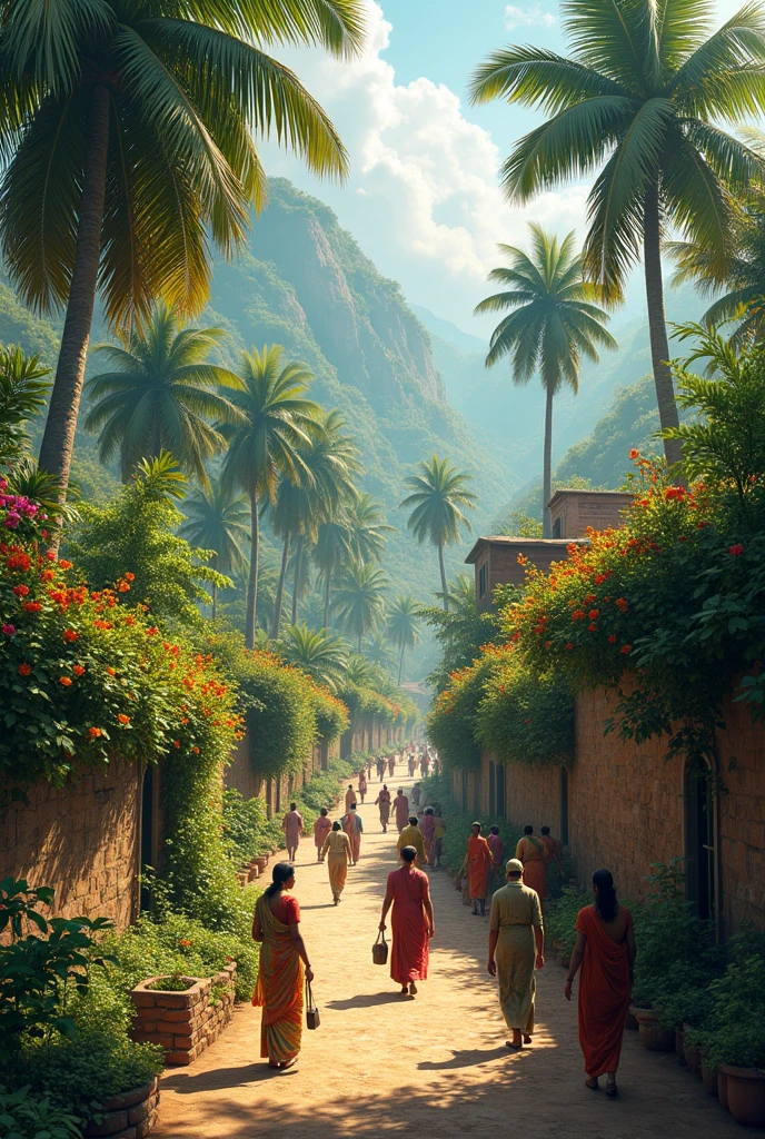 India with plants