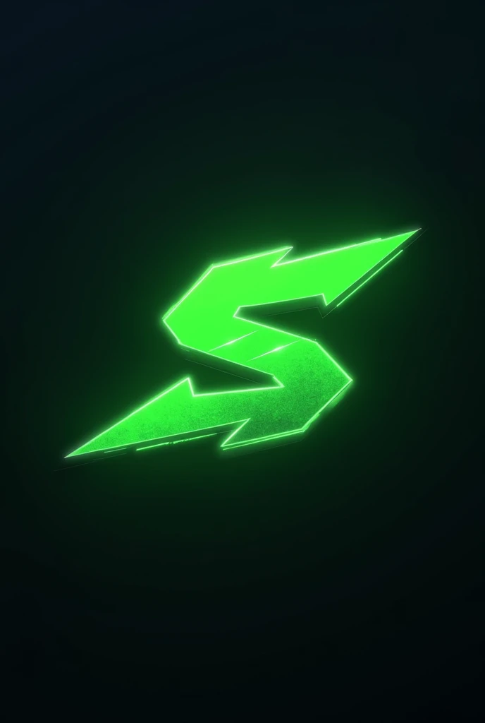 E sport gaming logo, S and A , in neon lime color