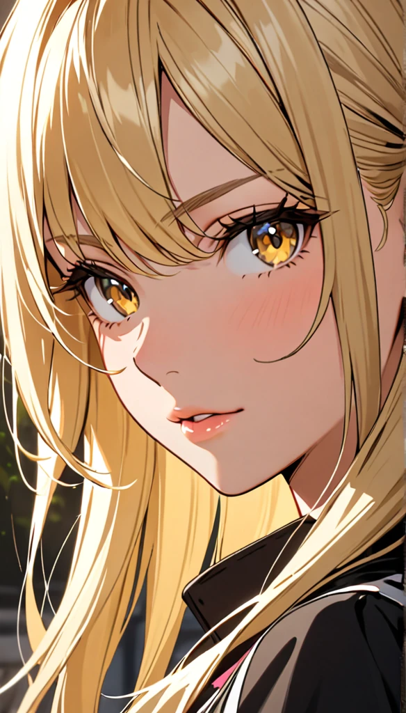 Beautiful and blond, face 