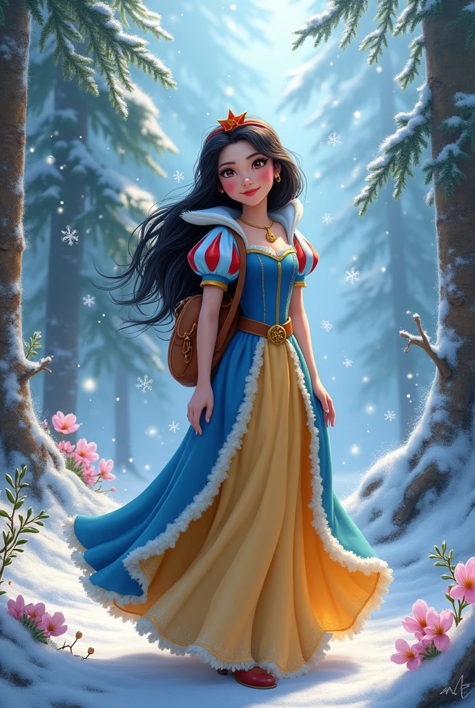Fusion between Snow White and Cinderella with Dora the Explorer 