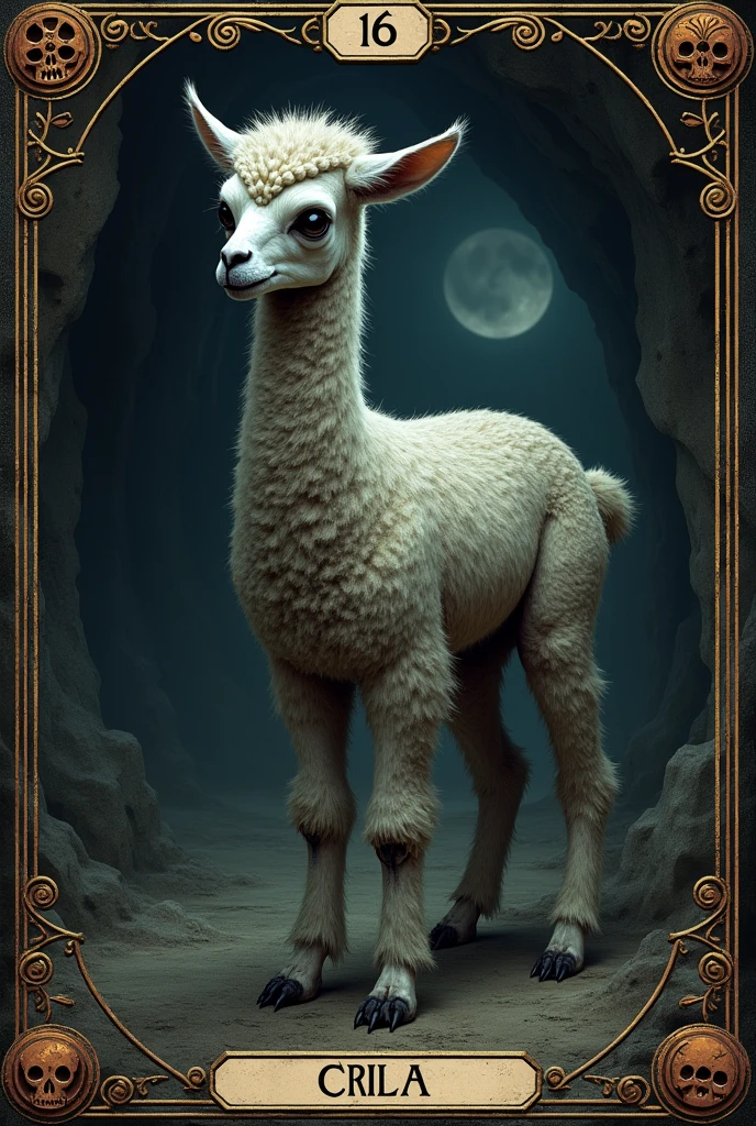 Crias playing card de tarot, skullish, dark, souls, playing card, Number 16, tower, skullish,cavern,