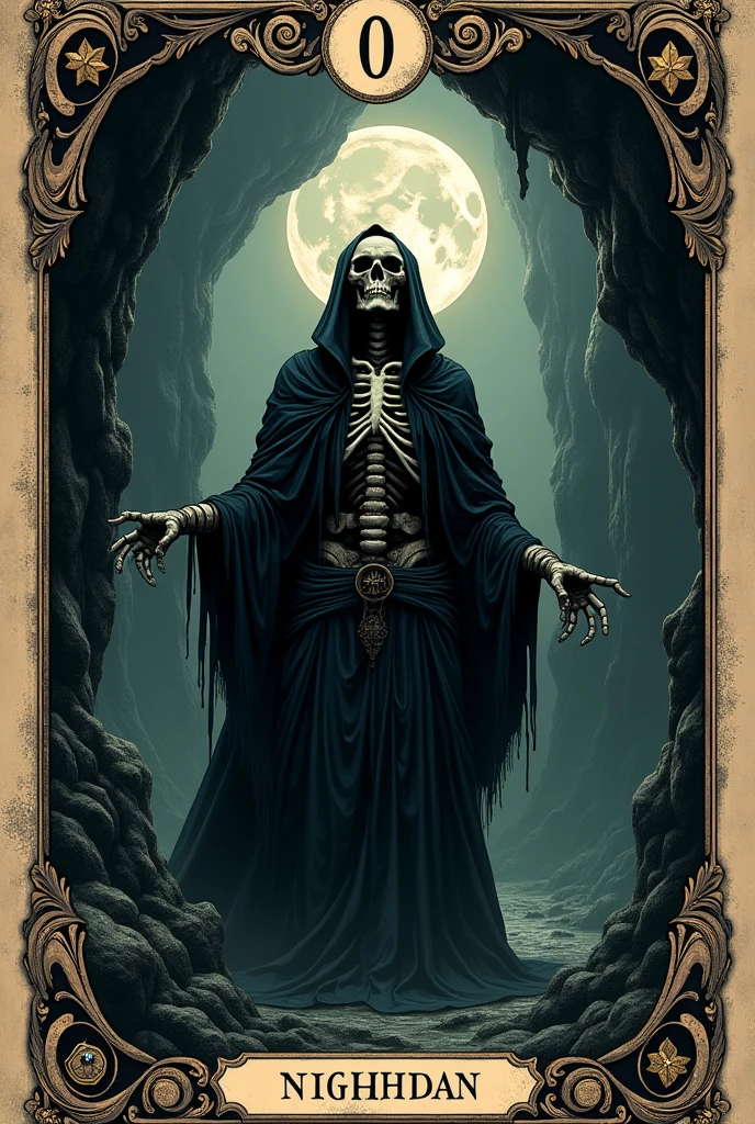Crias playing card de tarot, skullish, dark, souls, playing card, Number 16, tower, skullish,cavern,