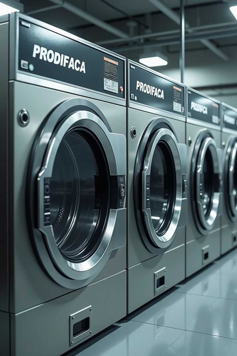 THEY HAVE TO BE WASHERS AND DRYERS, industrial, AND WITH THE NAME OF PRODIFACA