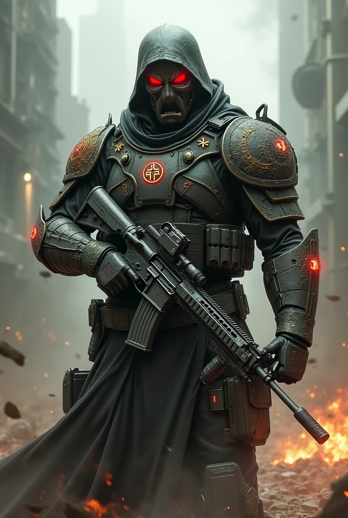 Call of Duty character with the text alchemy
