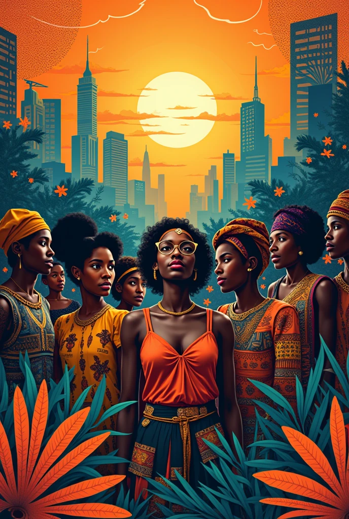 Africain modern background for the informatic and graphic designer socity