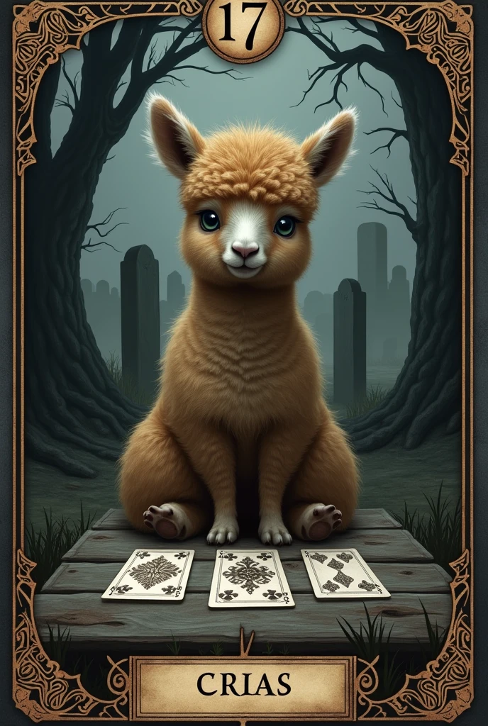 Crias playing card de tarot, dark, souls, playing card, Number 17, sao, cemetery