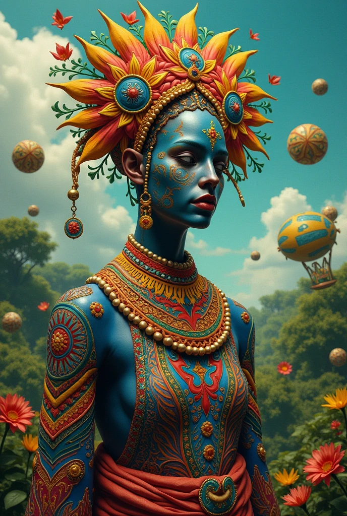 make a surrealist work with Brazilian traces