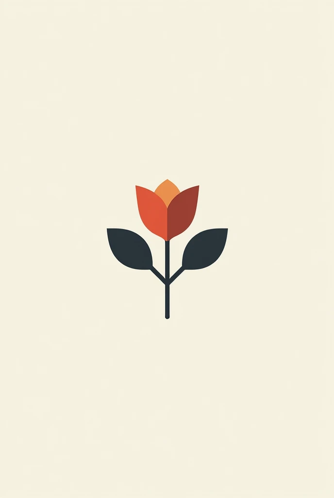 A minimalist logo of a book and a rose, but it should not be recognizable at first glance, that it is a rose and a book