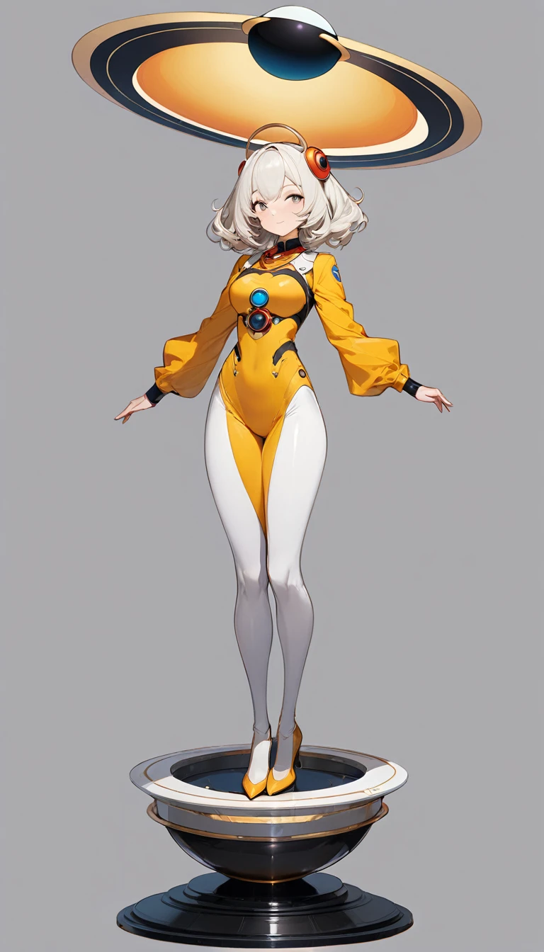 Bunny girl,A drawing of a woman wearing rabbit ears and an orange swimsuit,  digital art, outlined!!!, thick outline, whole body in view, thick outlines, pose with hands in front of body!, whole body!, full pose, whole body concept, outlined, thick line drawing, whole body portrait of a short!
