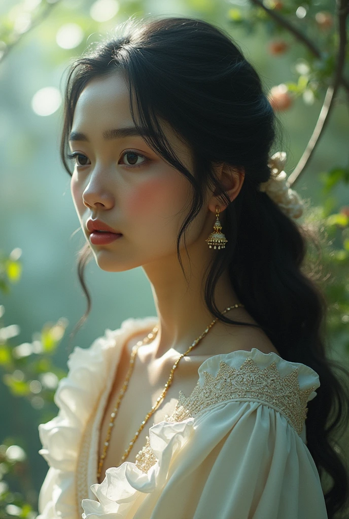 A indian girl with white skin tone 