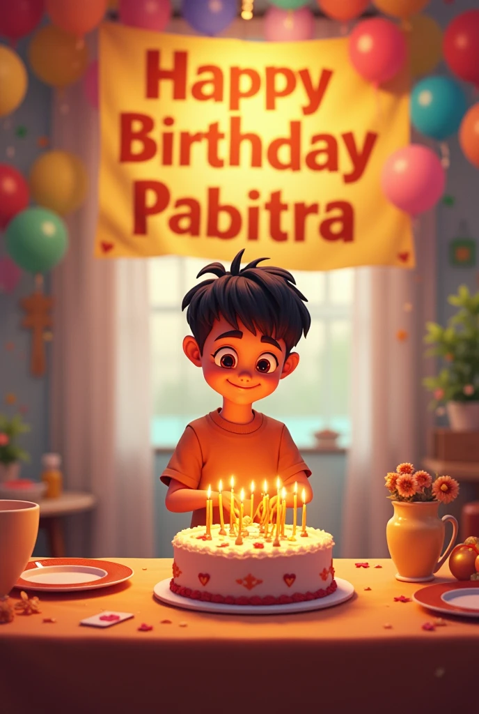 A big benner happy birthday pabitra and a boy 15 years ago cutting a cake 🎂
Date of birth - 15 auguast 2010
Benner happy birthday pabitra
14 time'
