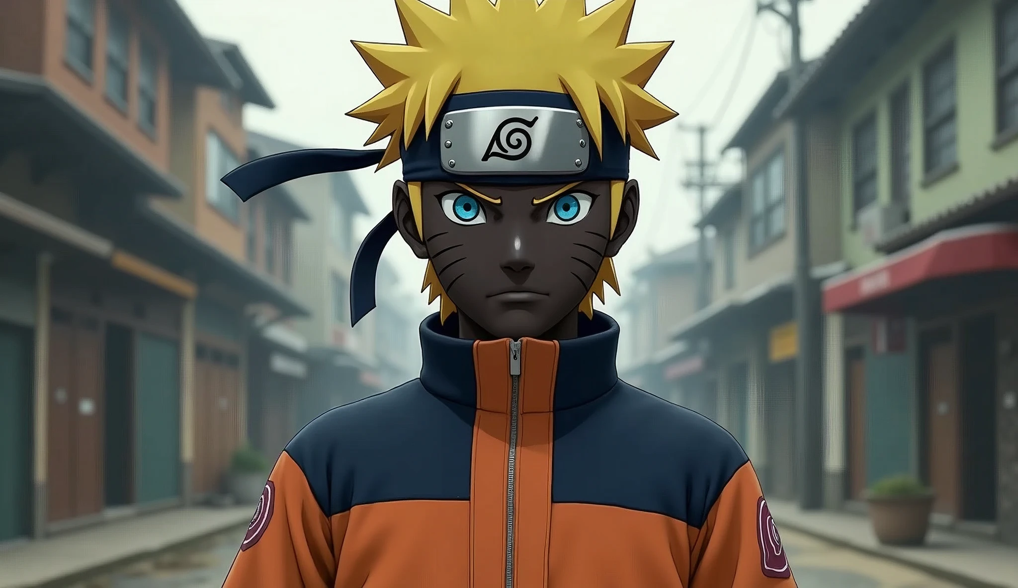 realistic naruto uzumaki images with black skin color