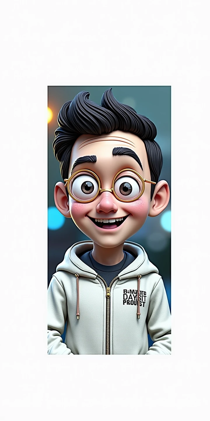 Cartoon character of a man,animation character, stylized character, animation style rendering, 3d stylized, Arnold Maya render, 3 d render stylized, toon render keyshot, 3d character, 3d character, 3d rendering stylized, 3 d character render, cartoon character, Close up character, Character pose, (Pixar style) (master part:1.2) (Bokeh) (best quality) (detailed skin) (detailed texture) (8k) (clay) (Cinematic lighting) (sharp focus)