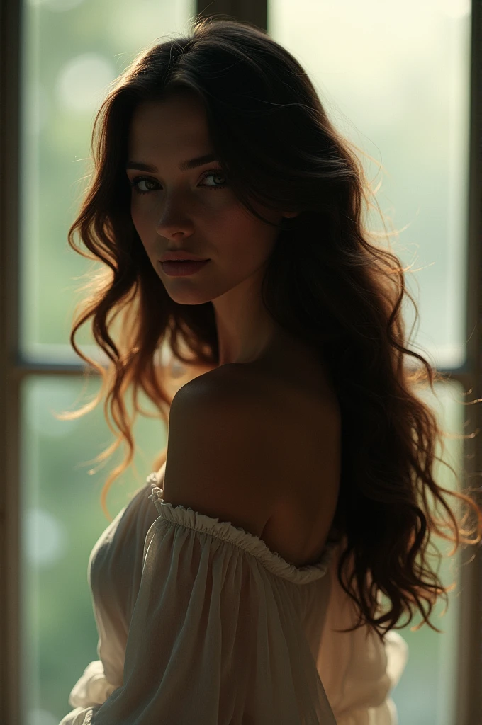 Brunette seen from behind