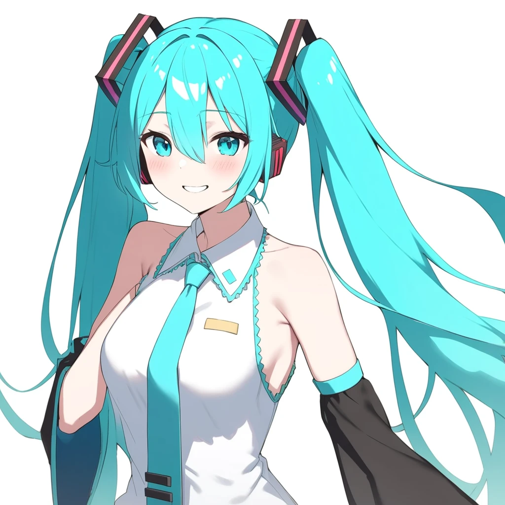 I am serious.,smile,Iris,hatsune miku,, masterpiece, Highest quality,