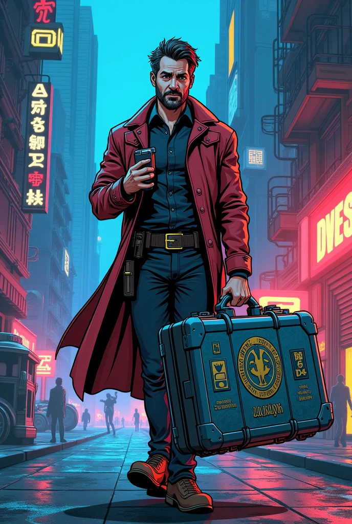 Storyboard new modern style comics books, Luki loki Disguised as a low-level Asgardian technician caught an Asgardian briefcase