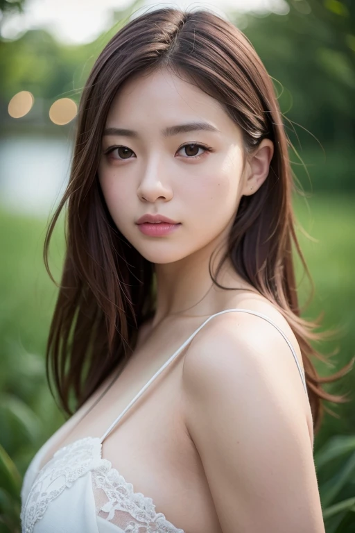 8k, Highest quality, masterpiece, Ultra-high resolution, (Realistic:1.4), RAW Photos, (Film Grain:1.3), one person's, Portrait of a thin Japanese woman, 22 years old, Stand on the beach, Cute Face, Detailed face, Detailed eyes, {short|length} hair, correct body anatomy, Wearing a swimsuit, Photo engraving、smile
