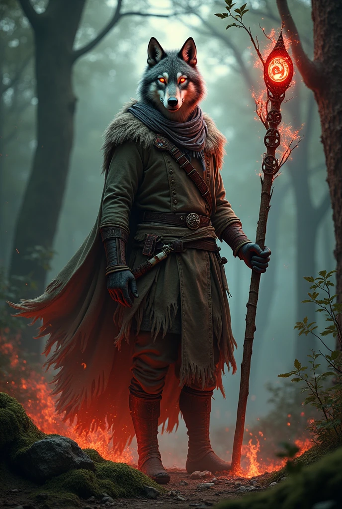 glowing red eyes Wolf Ranger