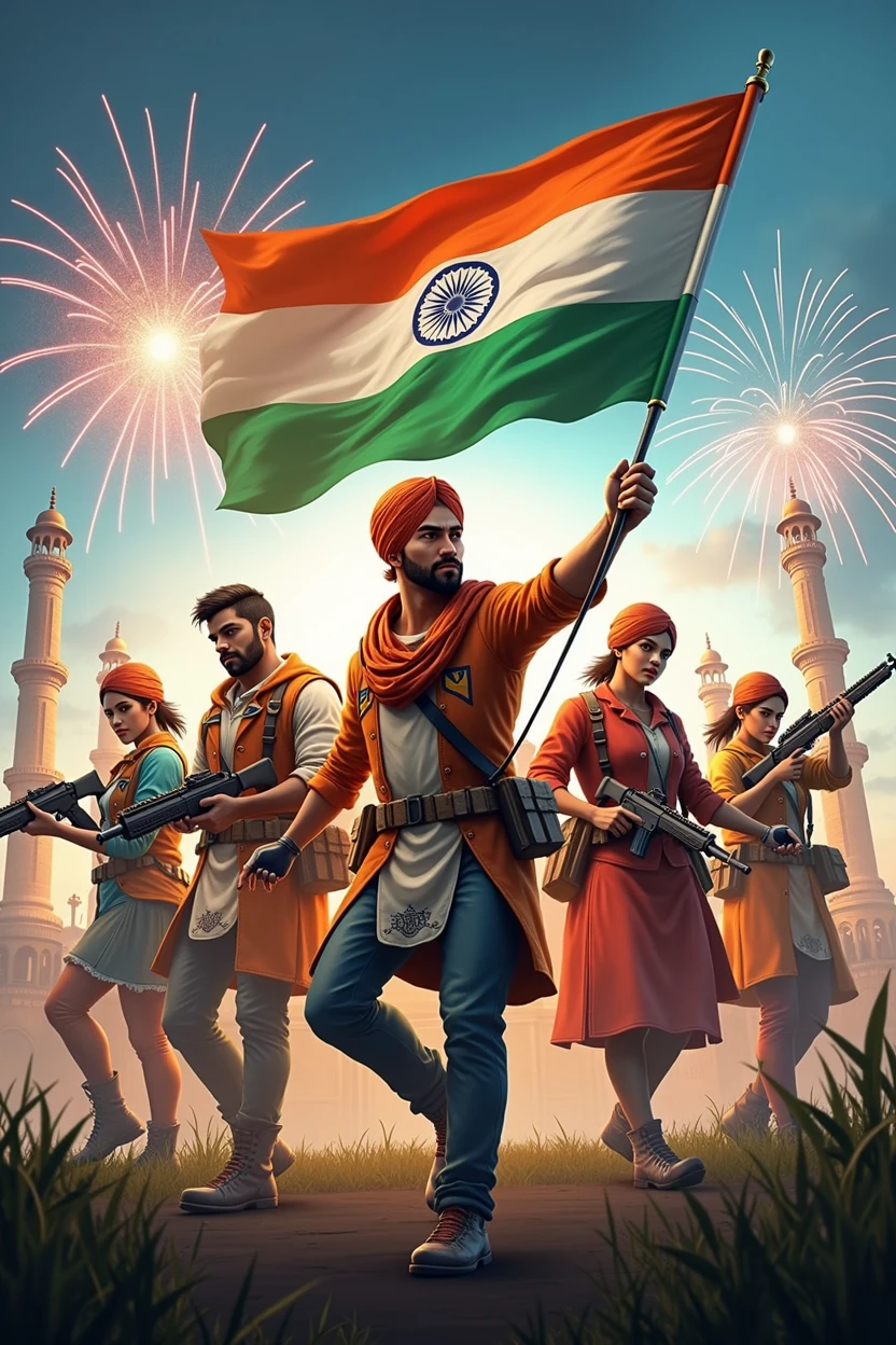 15 Agust Indipendent Day Of India Free Fire Imege