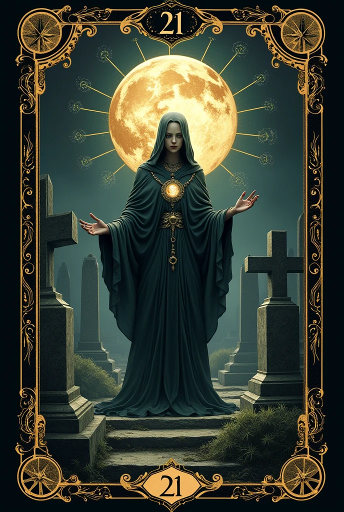 playing card de tarot, dark, souls, playing card, number 21, world, cemetery, terrestrial globe