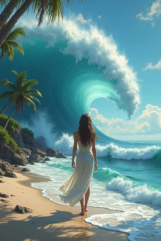  The waves swept her body onto the shore. She woke up one day later and found herself on a strange island. The island has  many irregularities. The picture of the island in front of her eyes is majestic and unreal. The nature is stunning, and people look bizarre. Suddenly, there’s a woman walking to her and saying, "Princess Lisa! Where have you been? We have been looking for you." Charlotte is very confused. She doesn’t know what to do at this moment. 
