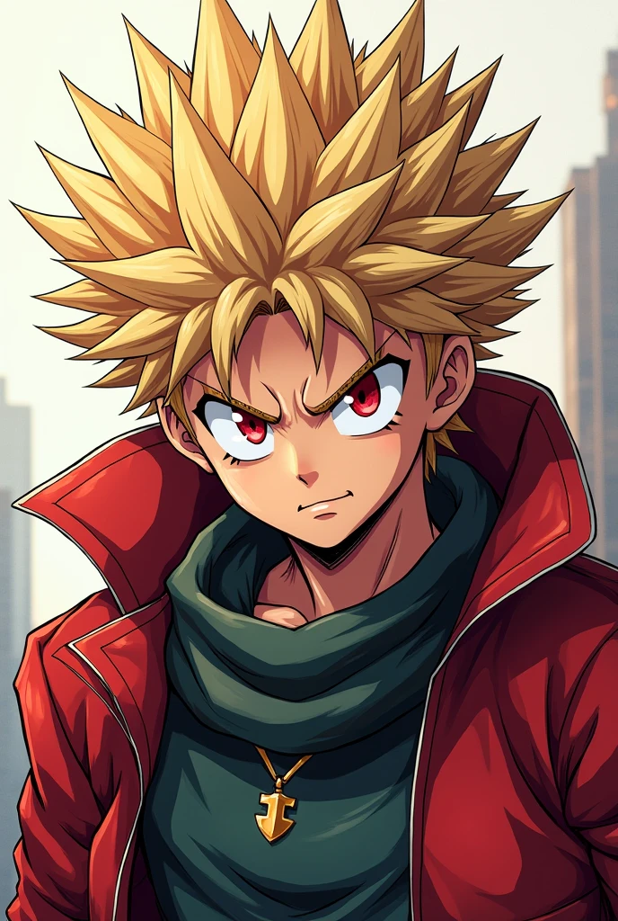 Cartoon masterpiece, best quality,(Best Quality, 8k, Masterpiece,Highly texture, detailed eyes,8k, super detailed lineart detalhada bakugou my hero academia