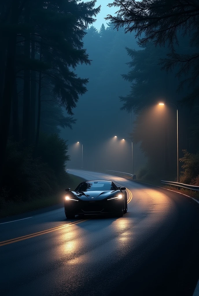 Night car driving 
