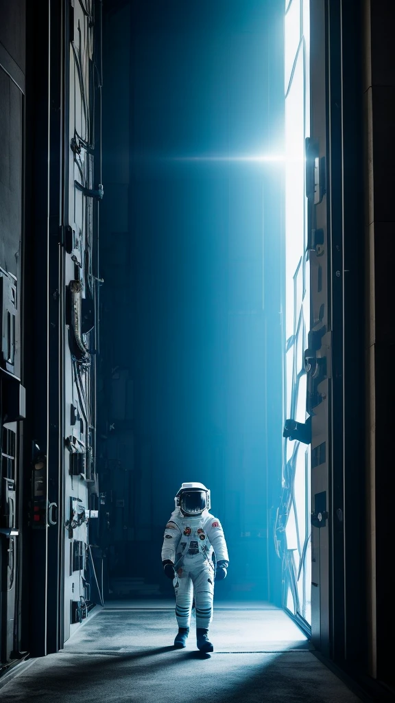 Astronaut Jono stepped inside the dark building, The massive door closed behind him by itself. The sound of mysterious footsteps grew closer, But astronaut Jono didn't notice it.