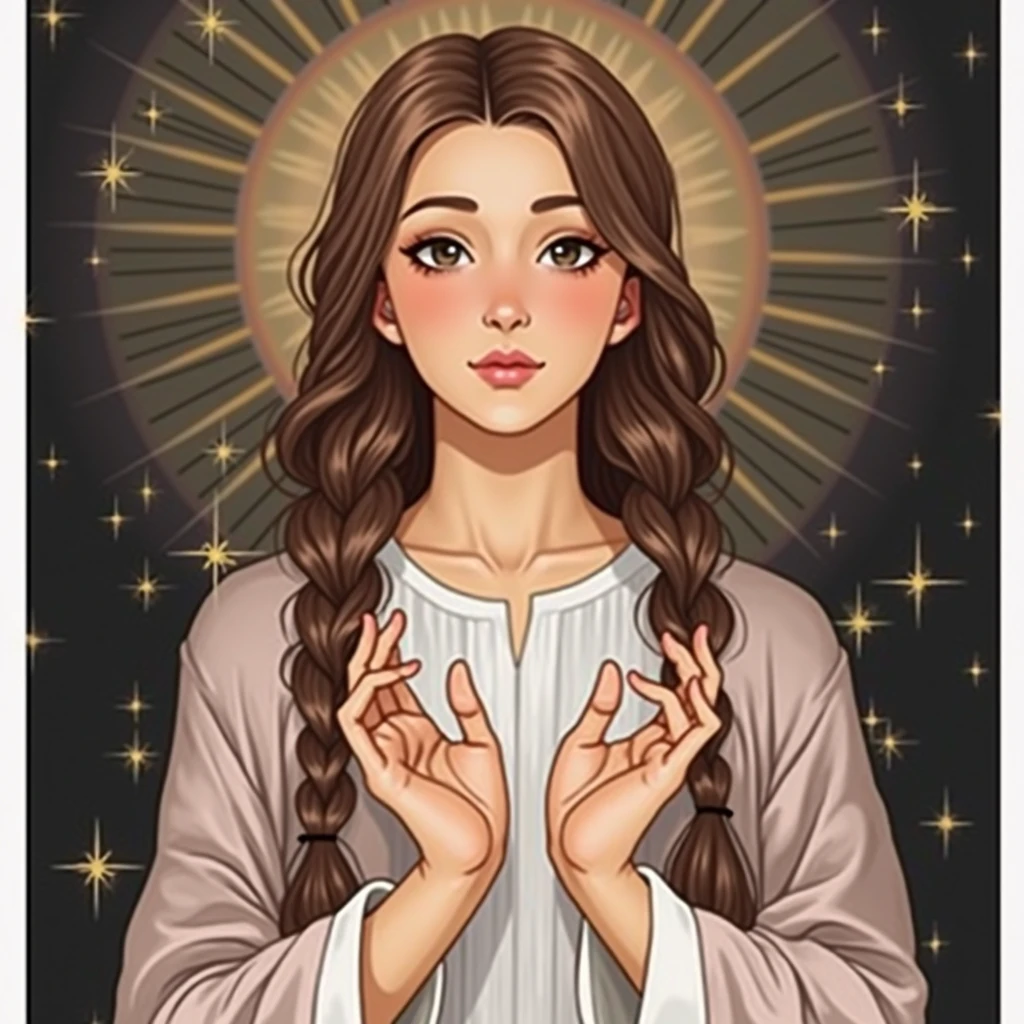 Beautiful and chaste, the most beautiful, Grinning, with the palm of martyrdom