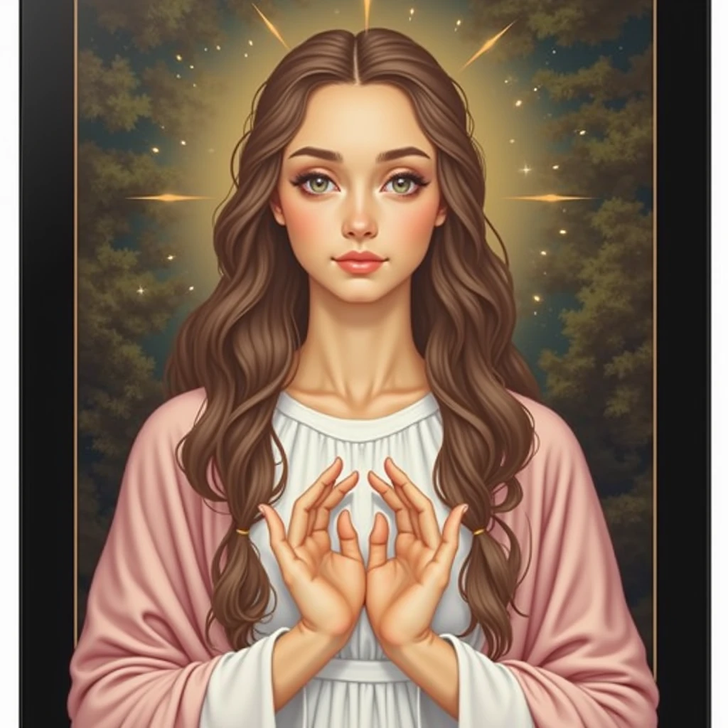 Beautiful and chaste, the most beautiful, Grinning, with the palm of martyrdom