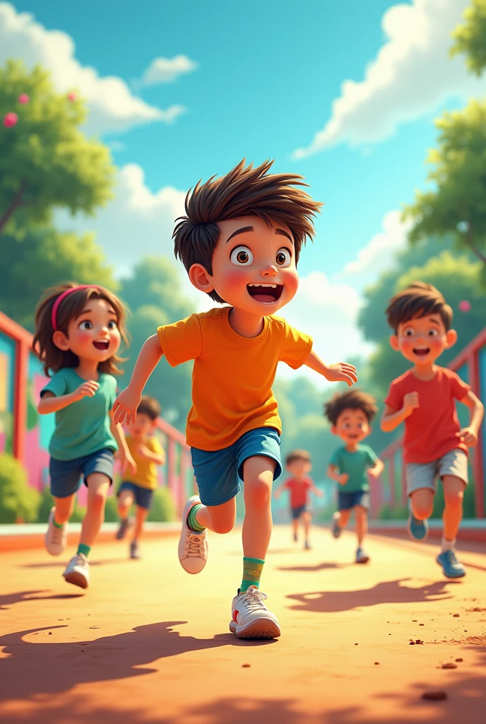 children and adolescents from 7 to , where they have fun with games